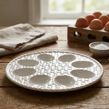 Talíř Talíř na vejce ODELO ISTA 22 cm bílý na 8 ks