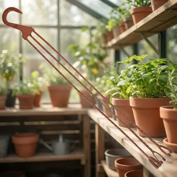 Stojan na květiny Závěs na květináče DAILY INTERNATIONAL HOME PETUNIA terakota