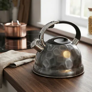 Konvice na čaj Rychlovarná konvice s píšťalkou ODELO ALFIE 2,7 l šedá