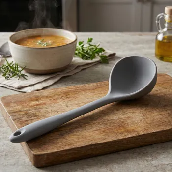 Naběračka Silikonová naběračka ODELO FLORIS 29 cm šedá