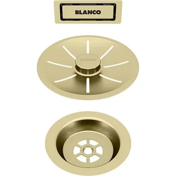 Varná deska Sada doplňků Blanco Gold Edition vylepšuje jednokomorové dřezy SILGRANIT luxusním saténovým zlatým povrchem a nabízí prémiové estetické a funkční vylepšení pro moderní kuchyně.\n