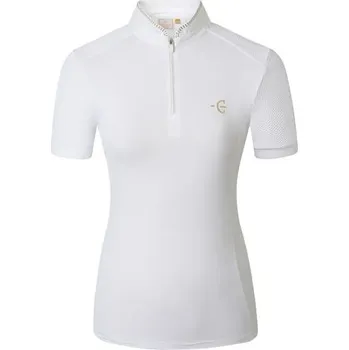 Jezdecké oblečení Dámské závodní triko Covalliero, SS 26, bílé - vel. L