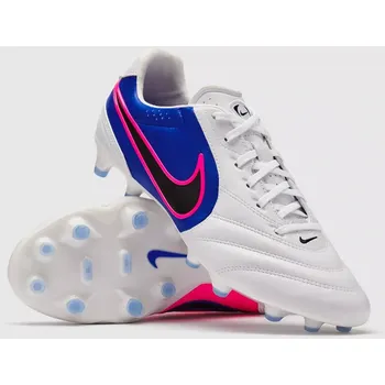 Kopačky Kopačky Nike Tiempo Ligera Pro FG bílá/modrá (9uk/ 44EU/ 28cm)