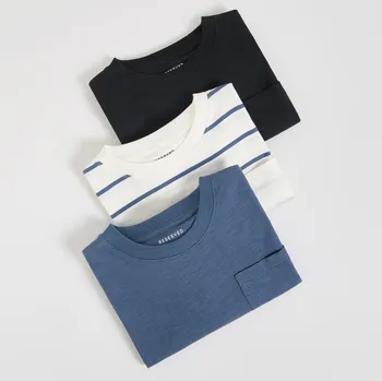 Reserved - Dlouhý bavlněný rukáv 3 ks - tmavě šedá - 572FJ-90X - 572FJ-90X-116