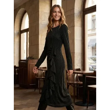 Dámské šaty Sinsay - Midi šaty - černá - 958EY-99X - 958EY-99X-XS