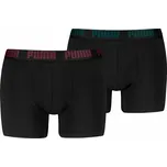 Pánské boxerky Puma EVERYDAY BASIC BOXER (2-PACK) černé 938320-33 - XXL | UK 4,5 | US 6,5