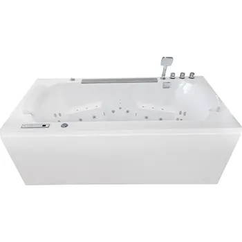 Vana BPS-koupelny Hydromasážní vana HYD-MA941 180x90 BÍLÁ s ohřevem vody