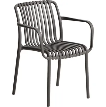 Kave Home Šedá plastová zahradní židle Isabellini