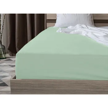 Prostěradlo Jersey prostěradlo EXCLUSIVE mátově zelené 90 x 200 cm