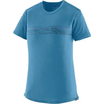 Dámské funkční tričko Patagonia CAPILENE COOL MERINO BLEND GRAPHIC SHIRT - modrá XS