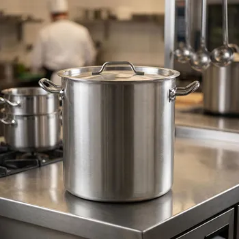 Hrnec Gastronomický hrnec s poklicí ODELO SIVERT 17 l 28 cm stříbrný