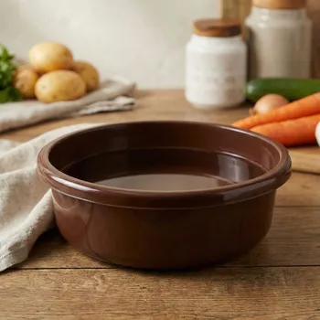 Koš na prádlo Kulatá miska DAILY INTERNATIONAL HOME VICKY 13 l 41 cm hnědá