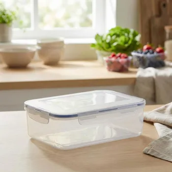 Dóza na potraviny Dóza na potraviny s klipy DAILY INTERNATIONAL HOME MICRO 2,4 l průhledná