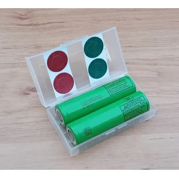 Článková baterie BLISTR 2ks LG INR18650MJ1 + 4x izolační kroužek + 4x izolační kroužek