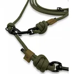 PafDog® Přepínací nastavitelné vodítko ADVENTURE 8mm, 11 délek, khaki zelené extra pevné DÉLKA VODÍTKA: 8 metrů