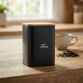 Dóza na potraviny Čtvercové dózy ODELO TANELI 10×14,5 cm černé 3 ks