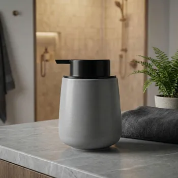 Dávkovač mýdla Dávkovač mýdla ODELO CORTEZ 9 × 9 × 12,5 cm šedý