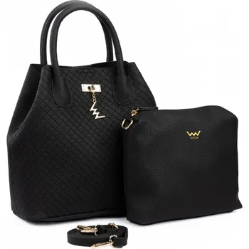 Stylová kabelka do ruky VUCH Gabi Diamond Black, černá