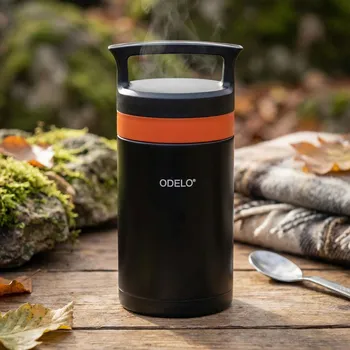 Termoska Obědový termos ODELO BENET 800 ml černo-oranžový
