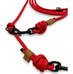 PafDog® Přepínací nastavitelné vodítko ADVENTURE 8mm, 11 délek, červené extra pevné DÉLKA VODÍTKA: 8 metrů