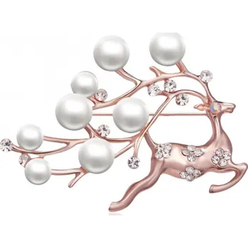 Brož Prosperk Brož Jelen s perličkami S1481