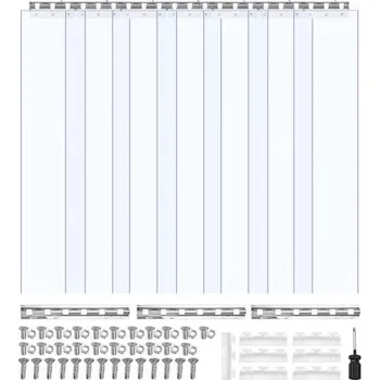VEVOR Strip Curtain PVC dveřní závěs PZMLPZPTLGGHMBT3GV0 42 x 84 cm průhledný