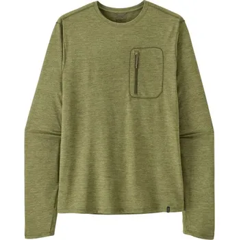 Pánské termoprádlo Pánské funkční tričko Patagonia LONG-SLEEVED CAPILENE COOL SUN SHIRT - khaki M