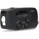 Nouzové Rádio NEDIS RDFMCR2000BK, AM, FM, 2000mAh, solar