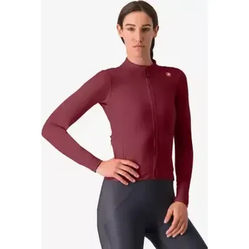 cyklistický dres Castelli Espresso Thermal dámský dres Deep Bordeaux vel. L