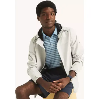 Pánská větrovka NAUTICA pánská bunda Seam světle šedá XS