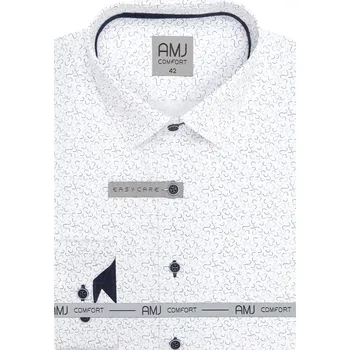 Pánská košile Pánská Slim Fit košile AMJ VDSBR 1472 bílo-modrá velikost 41