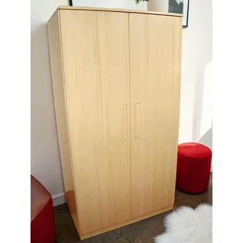 Šatní skříň dřevěná policová skříň z masivu ZAFI 170x90x58 (policová skříň masiv ZAFI 170 - hluboká skříň)