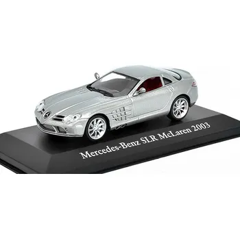 autíčko Mercedes SLR McLaren 2003 1:43 - Atlas časopis s modelem Mercedes McLaren SLR - kovový model