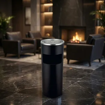 Odpadkový koš Koš s popelníkem ODELO BONNIE 18 l černý