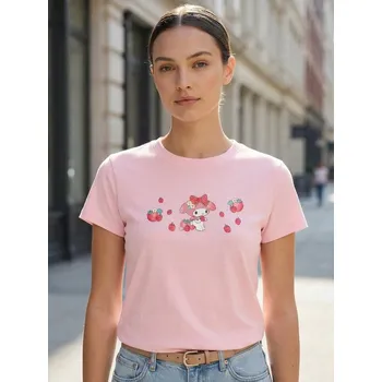 Dámská móda Sinsay - Bavlněná košilka s potiskem My melody - růžová - 032HB-30X - 032HB-30X-S