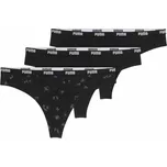 Dámské kalhotky Puma STRINGS W (3-PACK) černé 947301-02 - M | UK 8 | US 9