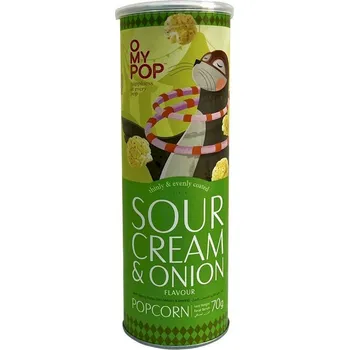 Chips O MY POP Popcorn - zakysaná smetana a cibule (70g) Expirace 26.10.25