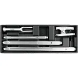 Vložka do zásuvky - 3x montážní páka na pneu, 2x stahovák kulových čepů - YATO