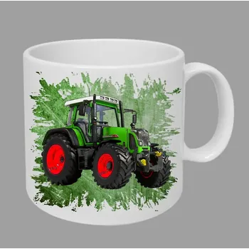 Moon River Fendt II hrnek s traktorem zelený obsah 330 ml (hrneček traktor)