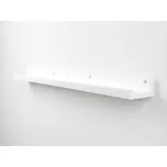 Nástěnná police na obrazy FOTOPLANK 120 cm, bílá