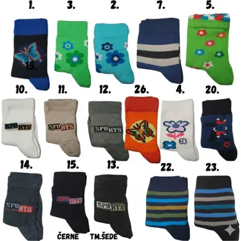 Dívčí klasické ponožky - Design Socks - vel.86-92 - 1-2 roky