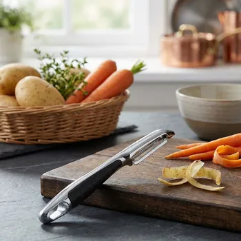 Kuchyňská škrabka Svislá škrabka ODELO ROMI 17,5 cm černá