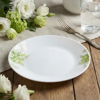 Talíř Dezertní talíř ODELO ESMENE LILIES 18 cm bílý