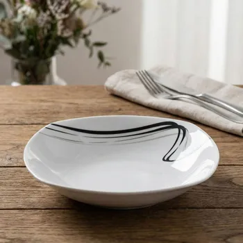 Talíř Hluboký čtvercový talíř ODELO LILA 23 cm bílý