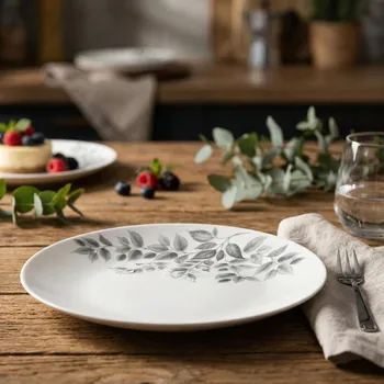 Talíř Dezertní talíř ODELO ESMENE BOTANIC 18 cm bílý