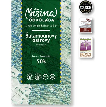 Čokoláda Míšina čokoláda Tmavá čokoláda 70% Šalamounovy ostrovy