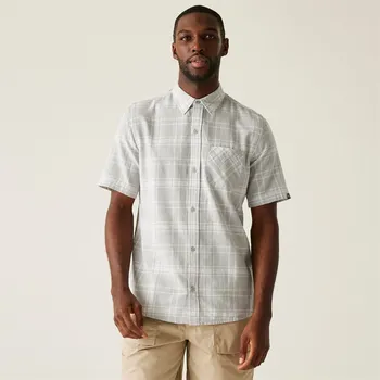 Pánská košile Košile Regatta Silver Grey Check 1127389 3XL