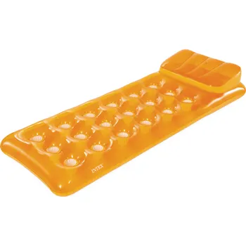 Nafukovací lehátko Intex 18-Pocket Fashion Mats 58890EU Barva: oranžová