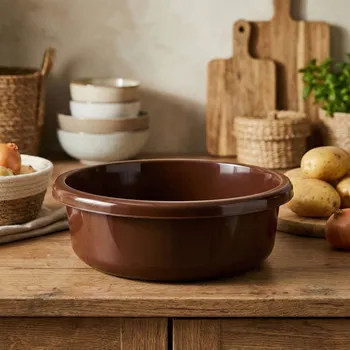 Kulatá miska DAILY INTERNATIONAL HOME VICKY 4 l hnědá