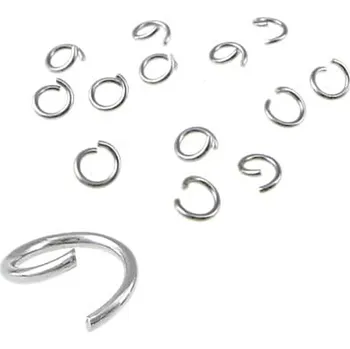 Materiál na výrobu šperku 6mm Kroužky 304 - 500ks - 0,8mm / 500Ks